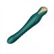 Вибромассажер с фрикциями и управлением со смартфона  ZALO KING, Turquoise Green