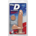 Фалоімітатор Doc Johnson The D - Perfect D - Vibrating 7 Inch With Balls - ULTRASKYN, діаметр 4,5 см
