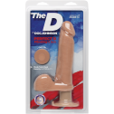 Фалоімітатор Doc Johnson The D - Perfect D - Vibrating 8 Inch With Balls - ULTRASKYN, діаметр 5,1 см
