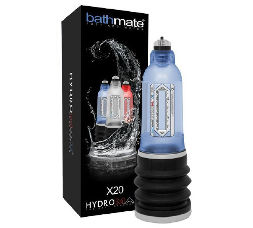 Гидропомпа Bathmate Hydromax 5 Blue (X20), для члена длиной от 7,5 до 12,5см, диаметр до 4,5см