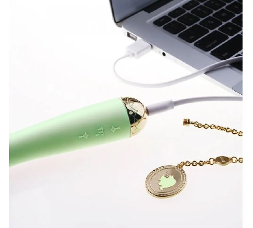 Вибратор для точки G с подключением к телефону ZALO Momoko Melon Green