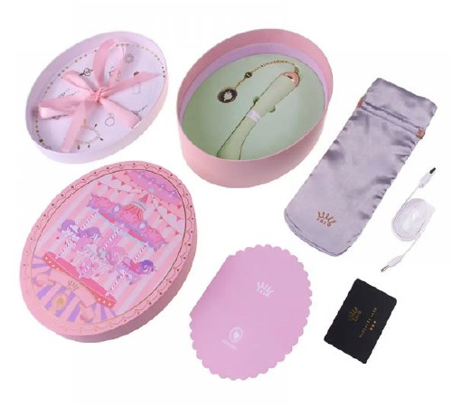 Вибратор для точки G с подключением к телефону ZALO Momoko Melon Green