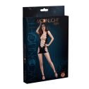 Откровенное мини-платье Moonlight Model 18 Black, со вставками из крупной сетки