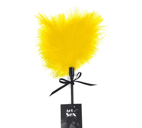 Лоскіт зі шльопалкою Піка Art of Sex - Puff Peak, колір Жовтий