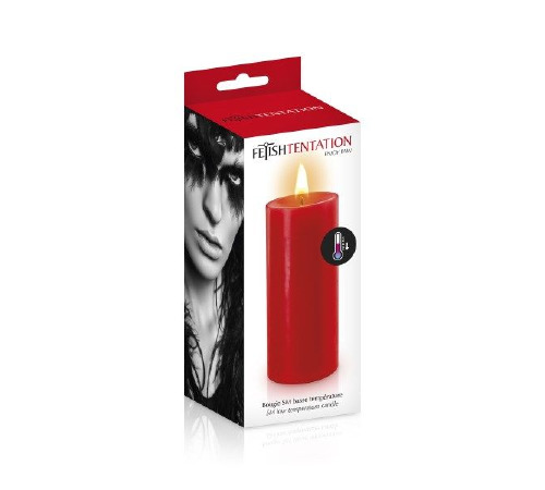 БДСМ cвеча низкотемпературная Fetish Tentation SM Low Temperature Candle Red
