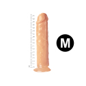 Гелевый реалистичный фаллоимитато Denis размер M, Длина 17,5 см, Диаметр 3,5 см, Телесный