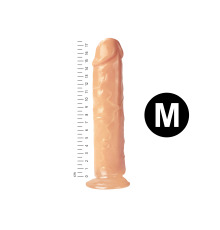 Гелевый реалистичный фаллоимитато Denis размер M, Длина 17,5 см, Диаметр 3,5 см, Телесный