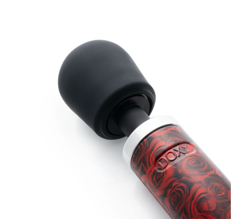 Вибромассажер DOXY Die Cast ROSE PATTERN, очень мощный, питание 220В, металлический корпус