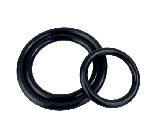 Кільця ерекційні 3в1, Силікон, Чорний