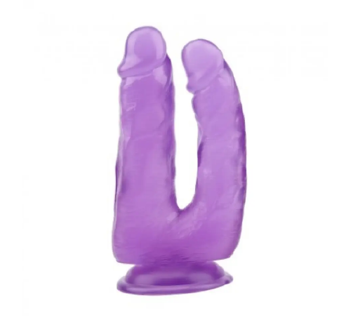 Фаллоимитатор двойной на присоске фиолетовый Chisa Hi-Rubber 7.9