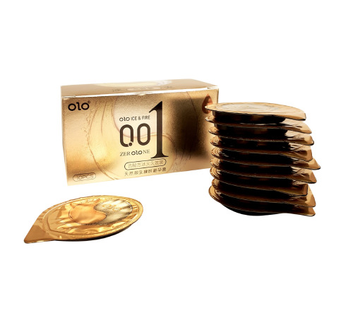 Ультратонкі презервативи OLO з термоеффектом, Лід і Полум'я