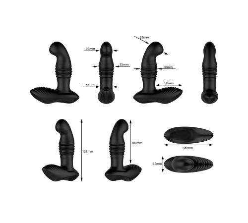 Массажер простаты Nexus Thrust Prostate Edition, вибрация и пульсация, пульт ДУ