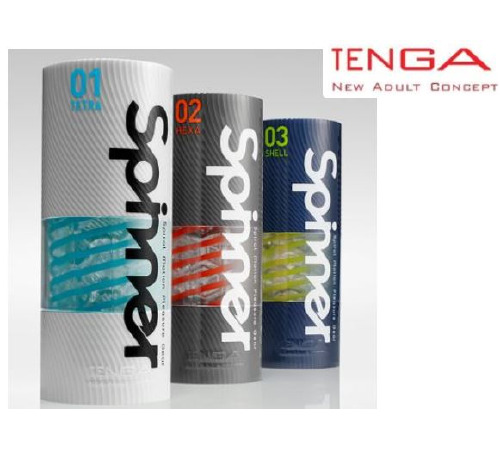 Мастурбатор Tenga Spinner 01 Tetra с упругой стимулирующей спиралью внутри, нежная спираль
