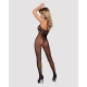 Бодістокінг Obsessive Bodystocking G308 S/M/L, халтер, декор у вигляді татуювання