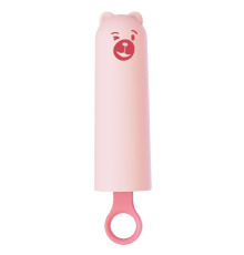 Вибратор CuteVibe Teddy Pink (Black Dildo), реалистичный вибратор под видом мороженого