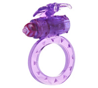 Ерекційне кільце з вібрацією Toy Joy, фіолетове