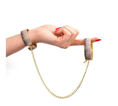 Лакшери наручники-браслеты с кристаллами Rianne S: Diamond Cuffs, подарочная упаковка