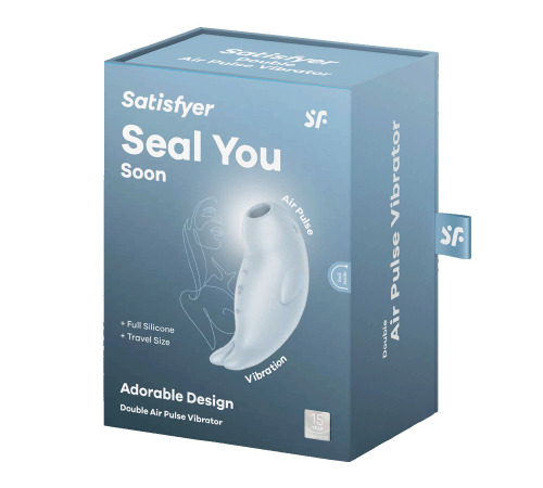 Вакуумный клиторальный стимулятор с вибрацией Satisfyer Seal You Soon, 2 независимых мотора