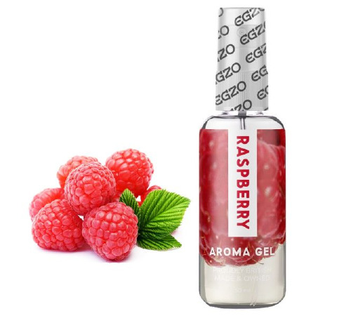 Съедобный гель-лубрикант EGZO AROMA GEL - Raspberry, 50 мл