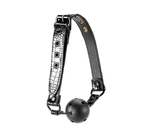 Кляп BLAZE BALL GAG CROCO BLACK
