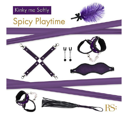 Подарочный набор для BDSM RIANNE S - Kinky Me Softly Purple: 8 предметов для удовольствия