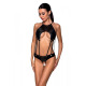 Боди из эко-кожи Passion Tamaris Body black XXL/XXXL: с ремешками и перфорацией