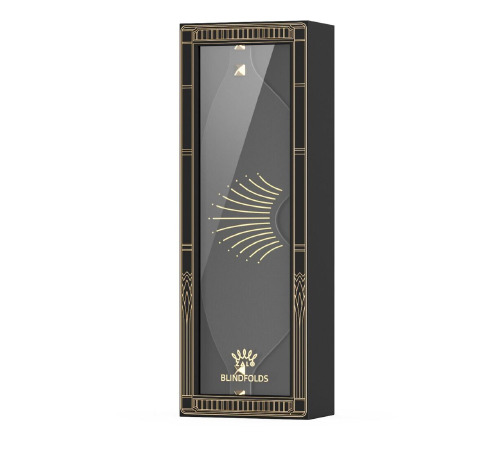 Розкішна маска на очі Zalo Blindfolds Black, натуральна шкіра