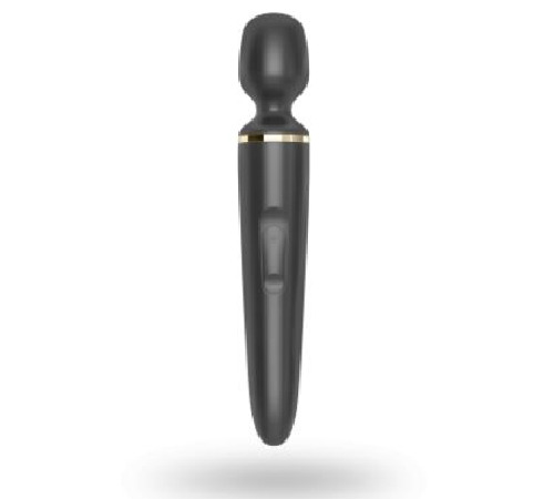 Вибромассажер Satisfyer Wand-er Woman (Black/Gold), водонепроницаемый, мощный, размер XXL