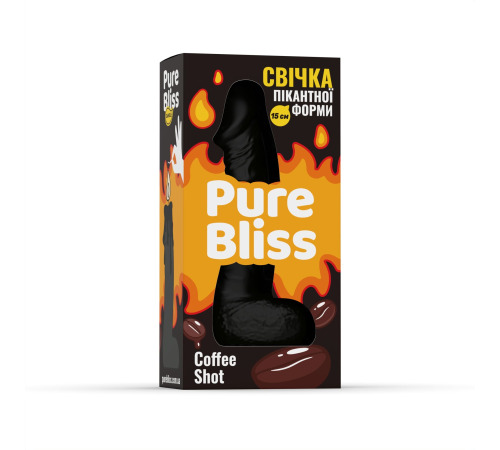 Ароматна свічка пікантної форми Pure Bliss Black Coffee Shot (Кава) 15 см