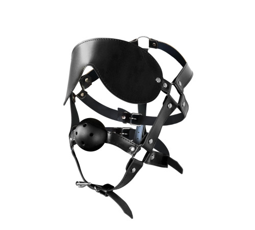 Кляп - маска Art of Sex Deymon, с пластиковым шаром