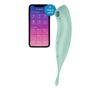 Смарт-вібратор для клітора з вакуумною стимуляцією Satisfyer Twirling Pro+ Mint