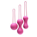 Набор вагинальных шариков Je Joue - Ami Fuchsia, диаметр 3,8-3,3-2,7см, вес 54-71-100г