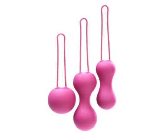 Набор вагинальных шариков Je Joue - Ami Fuchsia, диаметр 3,8-3,3-2,7см, вес 54-71-100г