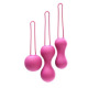 Набор вагинальных шариков Je Joue - Ami Fuchsia, диаметр 3,8-3,3-2,7см, вес 54-71-100г