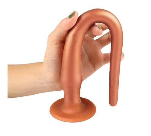 Силіконова анальна пробка довга, тілесна, 30 см