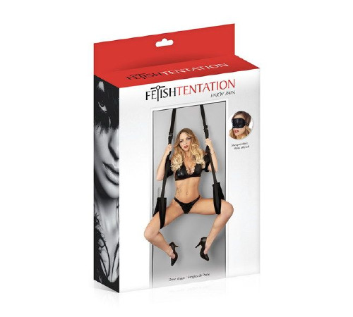 Секс-качели на дверь Fetish Tentation Door Straps с маской на глаза