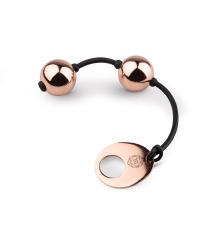 Металлические вагинальные шарики Rosy Gold - Nouveau Kegel Balls, вес 376гр, диаметр 2,8см