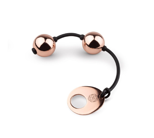 Металеві вагінальні кульки Rosy Gold - Nouveau Kegel Balls, маса 376 г, діаметр 2,8 см