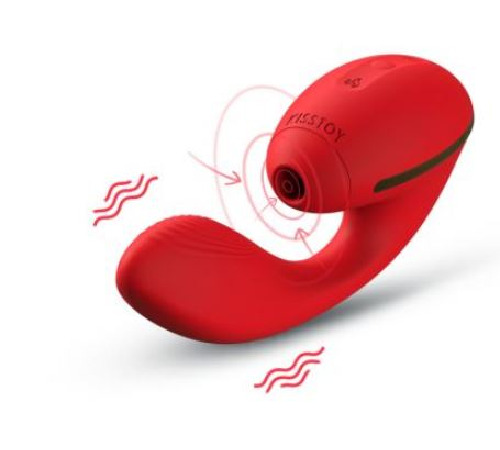 Вакуумний вібратор KISTOY Tina з підігрівом, вагінально-кліторальний, діаметр 3,5см