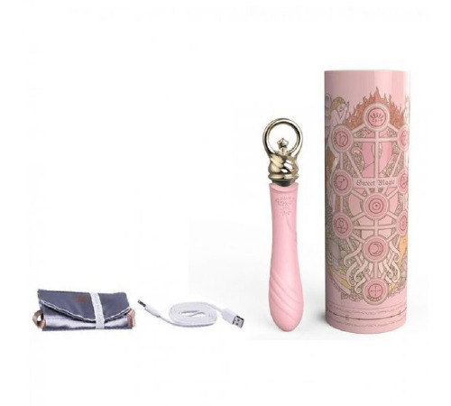 Вібромасажер із функцією підігріву ZALO COURAGE, Fairy Pink