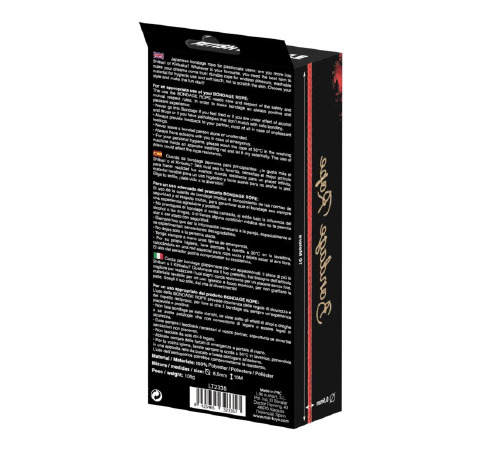 Веревка для BDSM MAI Bondage Rope Red, длина 10 м, диаметр 6,5 мм, полиэстер