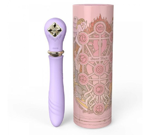 Вибромассажер-пульсатор с подогревом ZALO DESIRE, Fantasy Violet