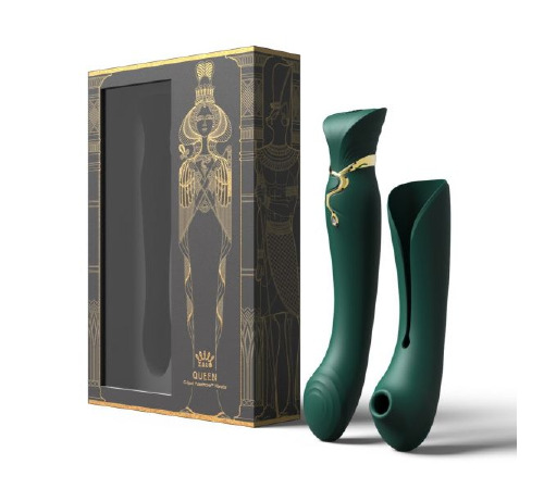 Ультрасучасний Вібромасажер 3 в 1 Zalo Queen, Jewel Green