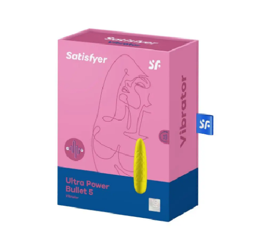 Віброкуля з глибокою вібрацією Satisfyer Ultra Power Bullet 5 YELLOW