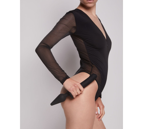 Анальная пробка с дилдо 2в1 Strap-On-Me SWITCH PLUG-IN DILDO Black XXL, диаметр 5,2/3,9 см