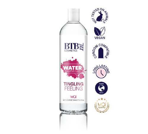 Змазка на водній основі з ефектом вібрації та поколювання MAI EFECTO TINGLING (250 мл)