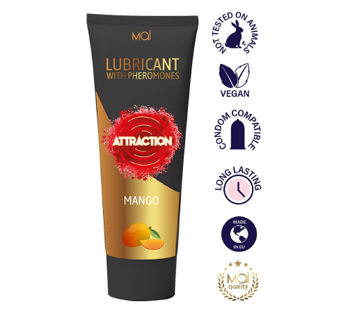 Змазка на водній основі з феромонами MAI ATTRACTION MANGO (100 мл)