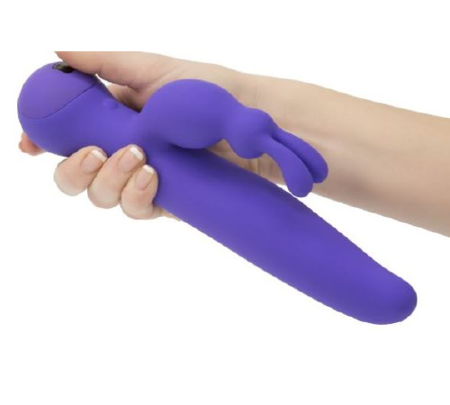 Вибратор-кролик с сенсорным управлением и ротацией Touch by SWAN - Duo Purple, глубокая вибрация