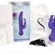Вибратор-кролик с сенсорным управлением и ротацией Touch by SWAN - Duo Purple, глубокая вибрация
