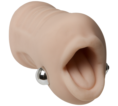 Вібромастурбатор ротик Doc Johnson Sasha Grey - Ultraskyn Vibrating Deep Throat Sucker